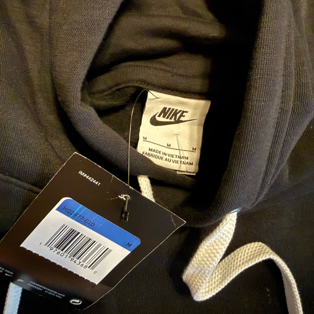 NWT Nike Men's Sportswear Black, Blue, and White Hoodie - Picture 8 of 8